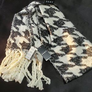 DKNY Oversized Houndstooth Scarves